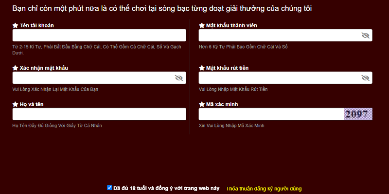 Chỉ dẫn chi tiết các bước đăng ký thành viên mới